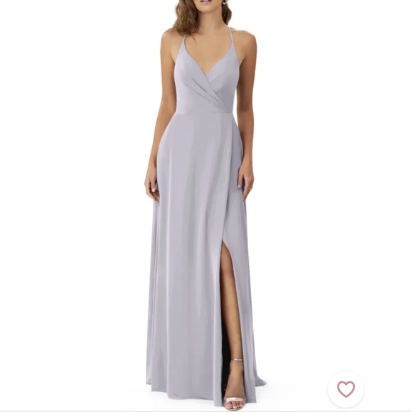 Azazie Dresses Azazie Davis Bridesmaid Dress In Fog Poshmark